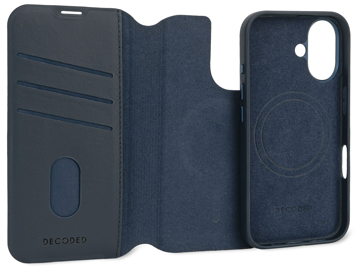 Etui Decoded Leather Detachable Wallet iPhone 16 Pro MagSafe black