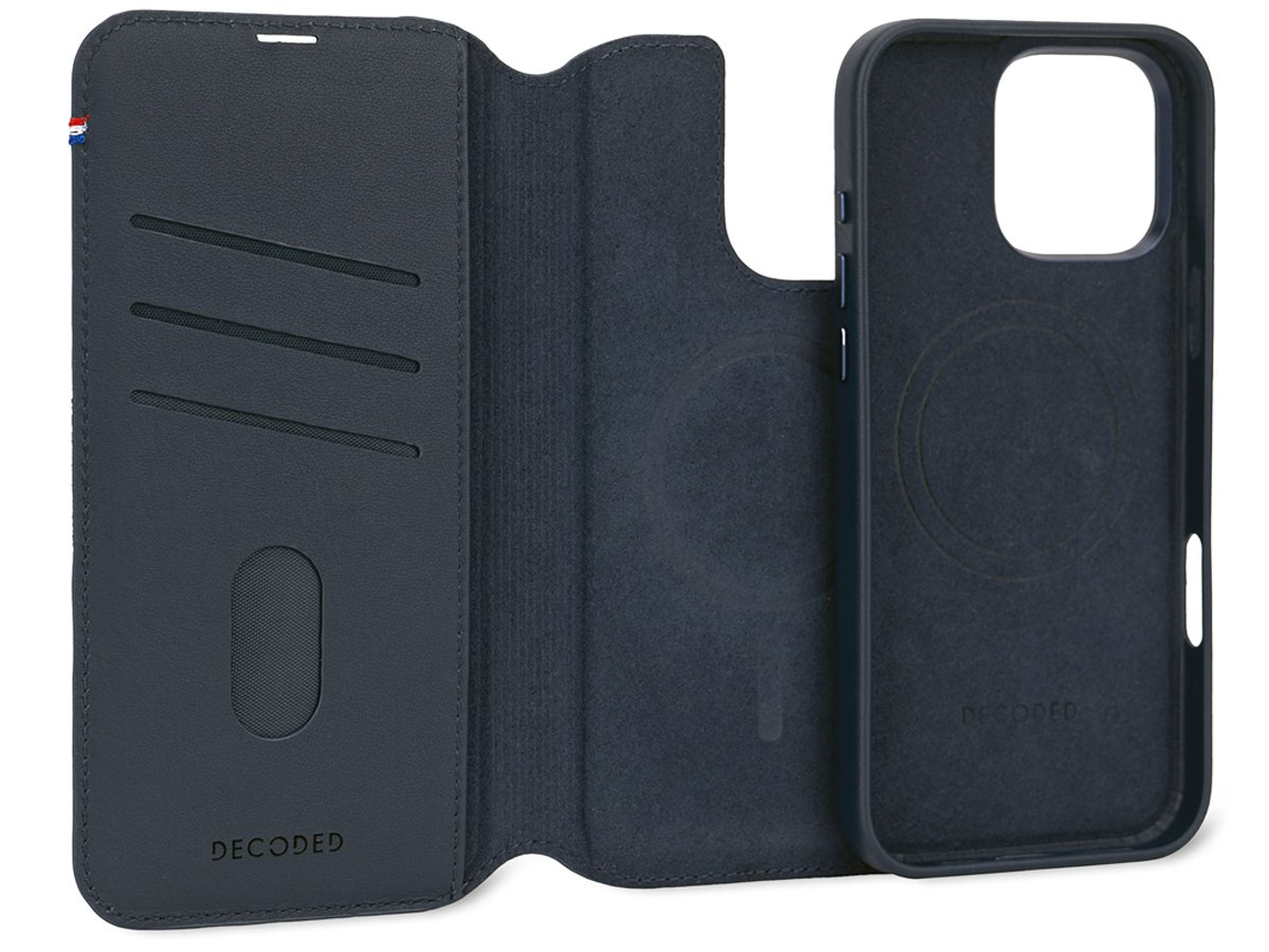 Etui Decoded Leather Detachable Wallet iPhone 16 Pro MagSafe black
