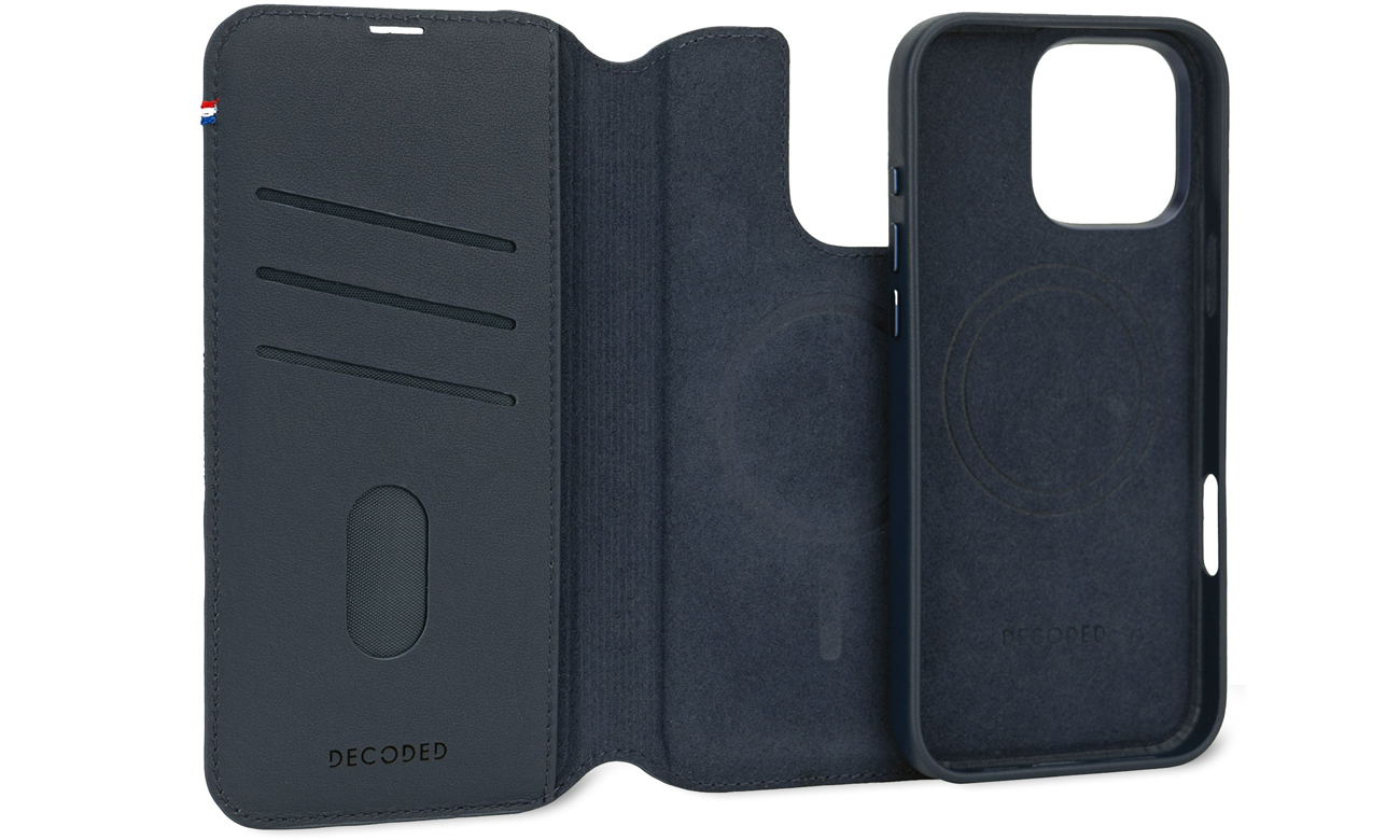 Etui Decoded Leather Detachable Wallet iPhone 16 Pro Max MagSafe black