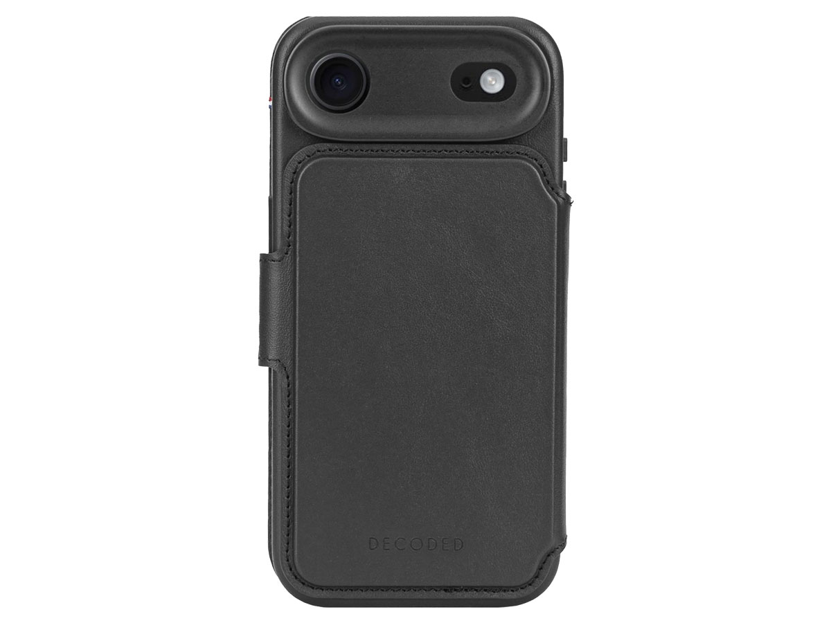 Decoded Leather Detachable Wallet Black do iPhone Air