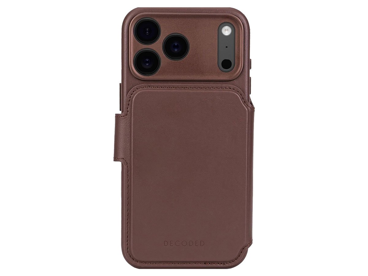 Decoded Leather Detachable Wallet Chocolat Brown do iPhone 17 Pro