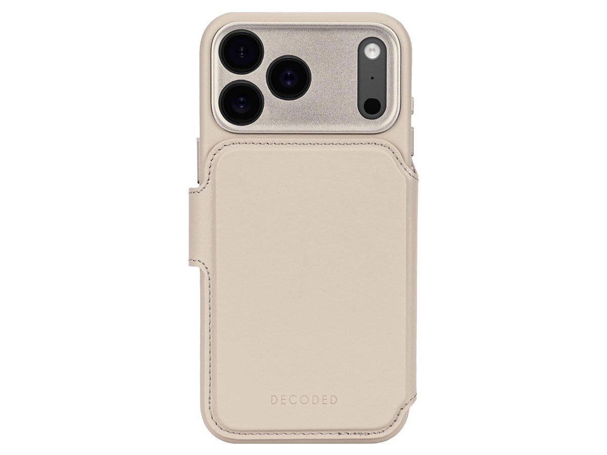 Decoded Leather Detachable Wallet Solid Clay do iPhone 17 Pro