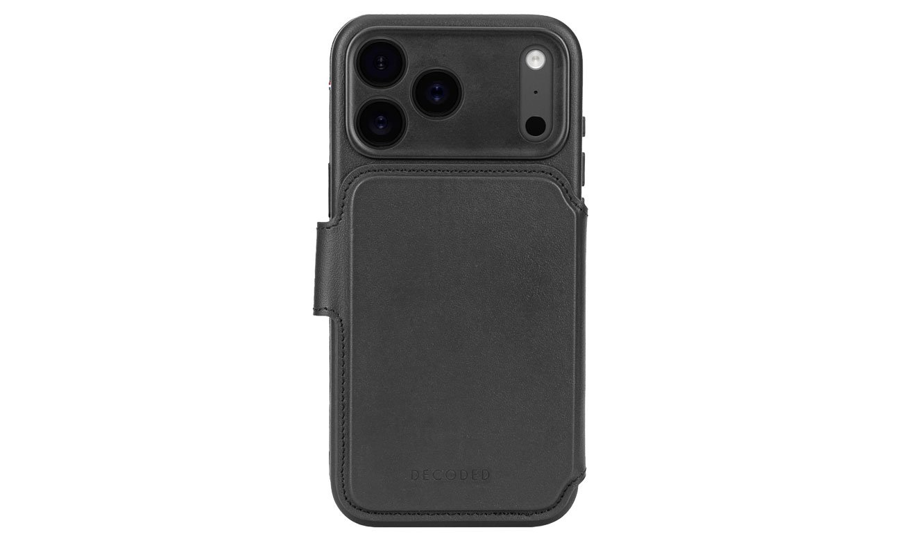 Decoded Leather Detachable Wallet Black do iPhone 17 Pro Max