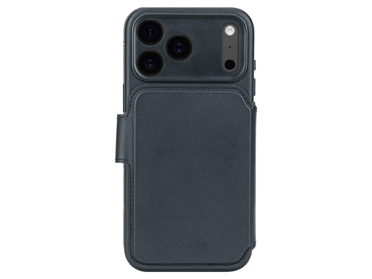 Decoded Leather Detachable Wallet Navy Shadow do iPhone 17 Pro Max