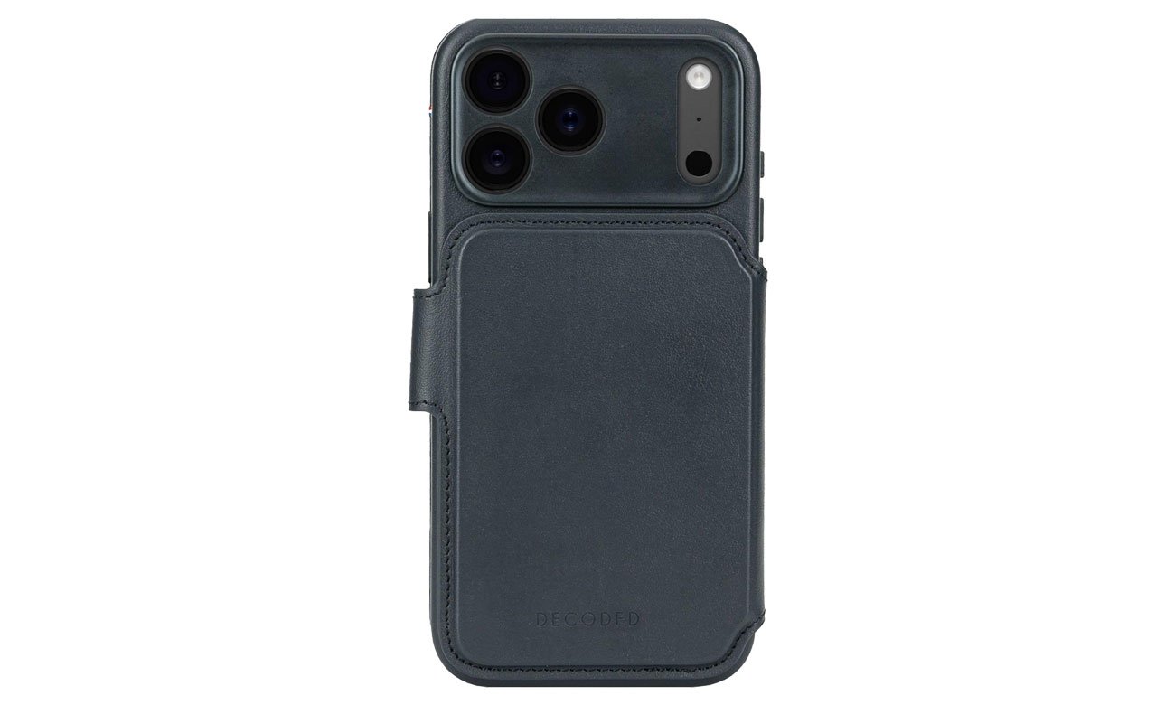 Decoded Leather Detachable Wallet Navy Shadow do iPhone 17 Pro Max