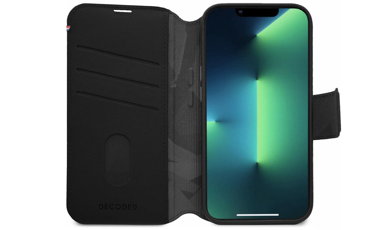 Etui Decoded Leather Detachable Wallet do iPhone 14 Plus black