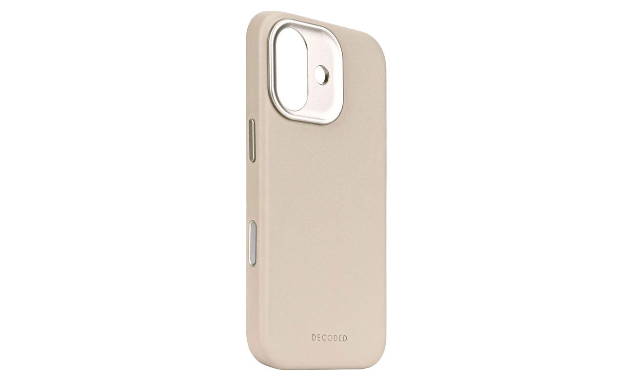 Decoded Leather Backcover Solid Clay do iPhone 17
