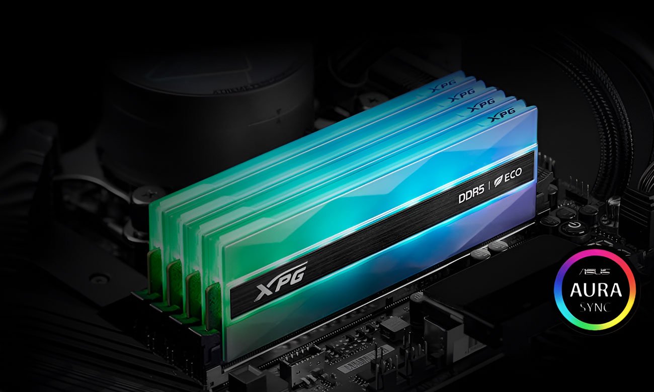 ADATA 32GB (2x16GB) 6400 CL32 XPG Lancer NEON aura