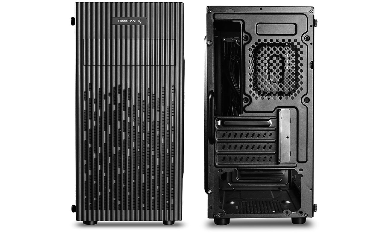 Deepcool MATREXX 30 Schwarz Front- und Rückseite