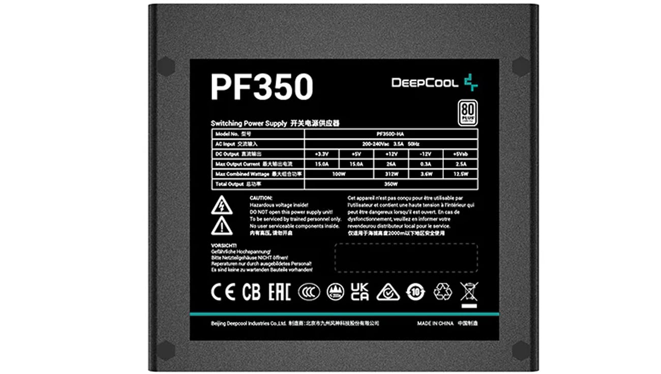 Zasilacz Deepcool PF350 350W