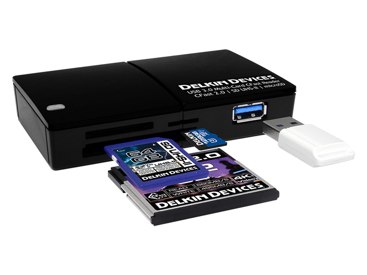 Delkin Devices Cardreader CFast/SD/Micro UHS-II (USB 3.0)
