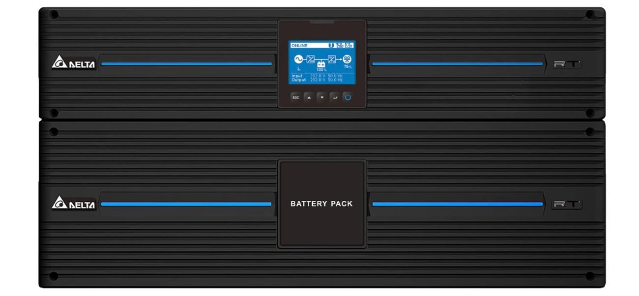 Zasilacz awaryjny Delta Electronics Amplon RT-8K Gen 3 Extended tył