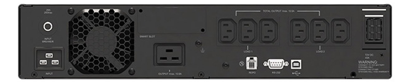 Delta Electronics UPS RT-1K widok z tyłu