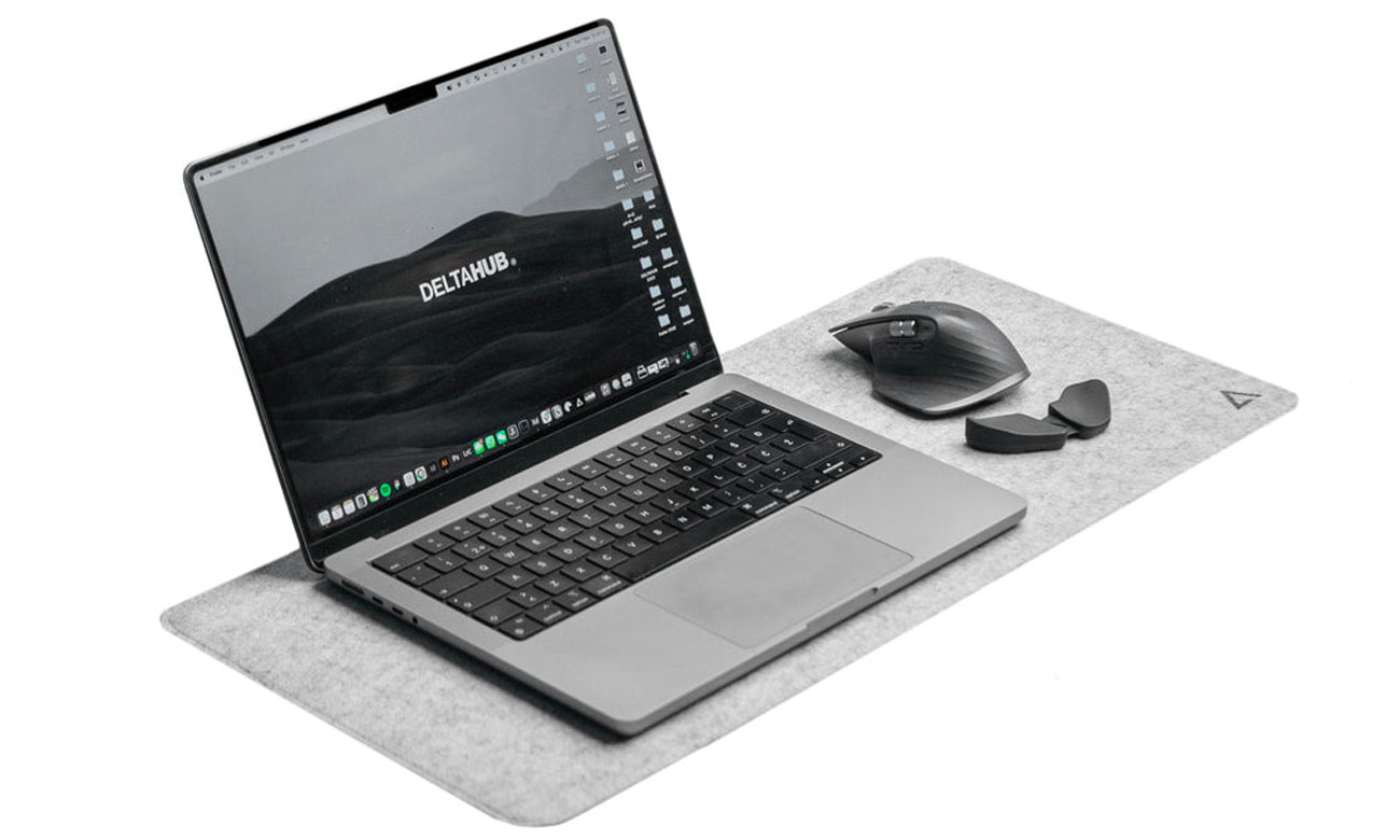 Podkładka pod mysz Deltahub Desk Pad - Light Grey 