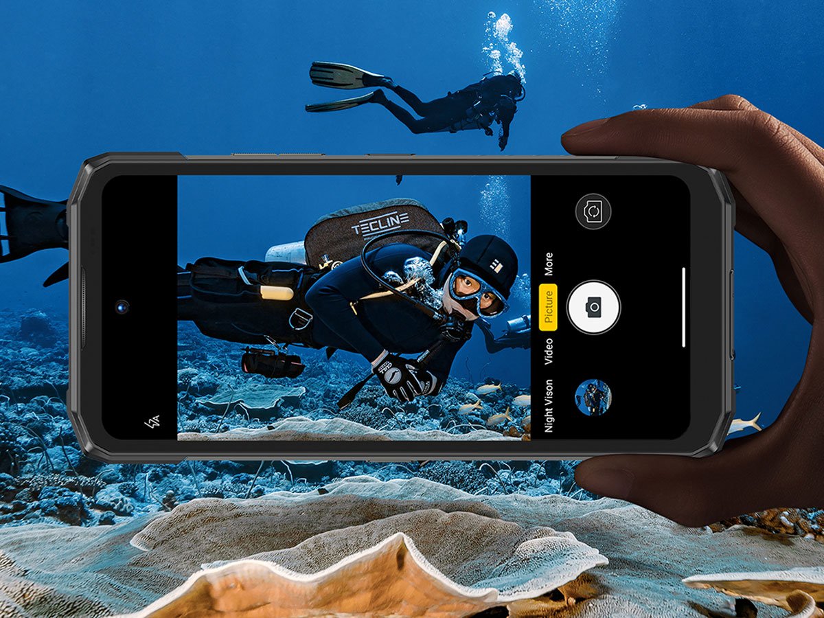 Smartfon Doogee Blade 20 Play 5G Srebrny zdjęcie pod wodą