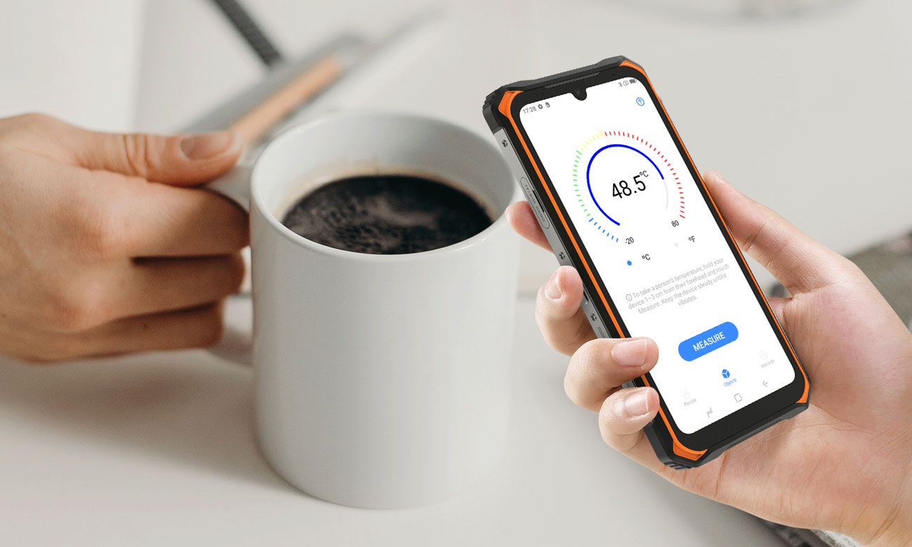 Doogee S86 Pro czerwony czujnik temperatury