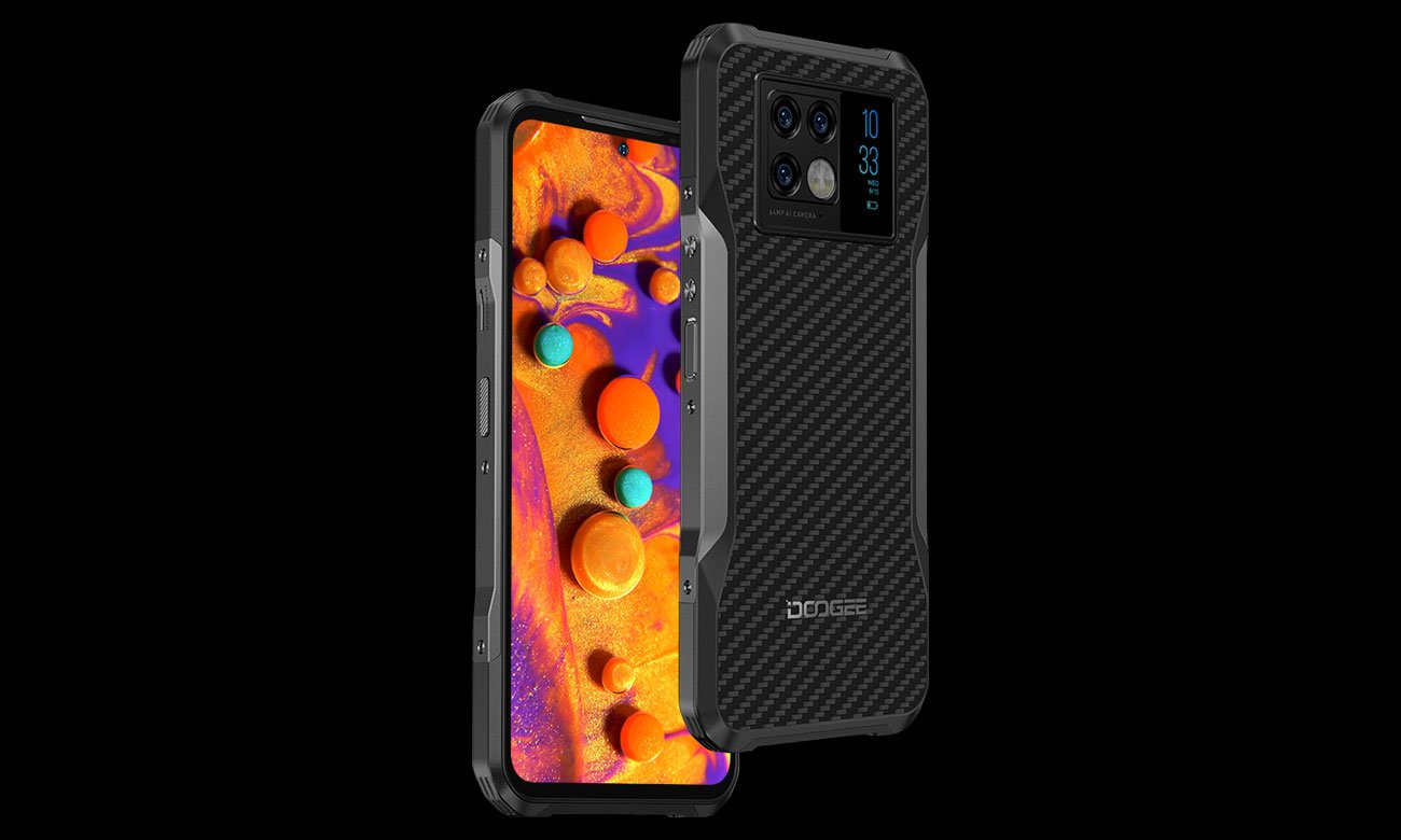 Smartfon Doogee V20 karbonowy