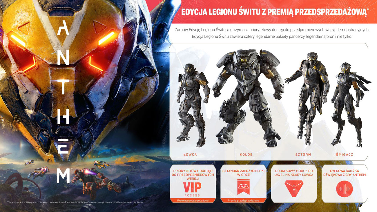 Gra PS4 ANTHEM - Edycja Legionu Świtu