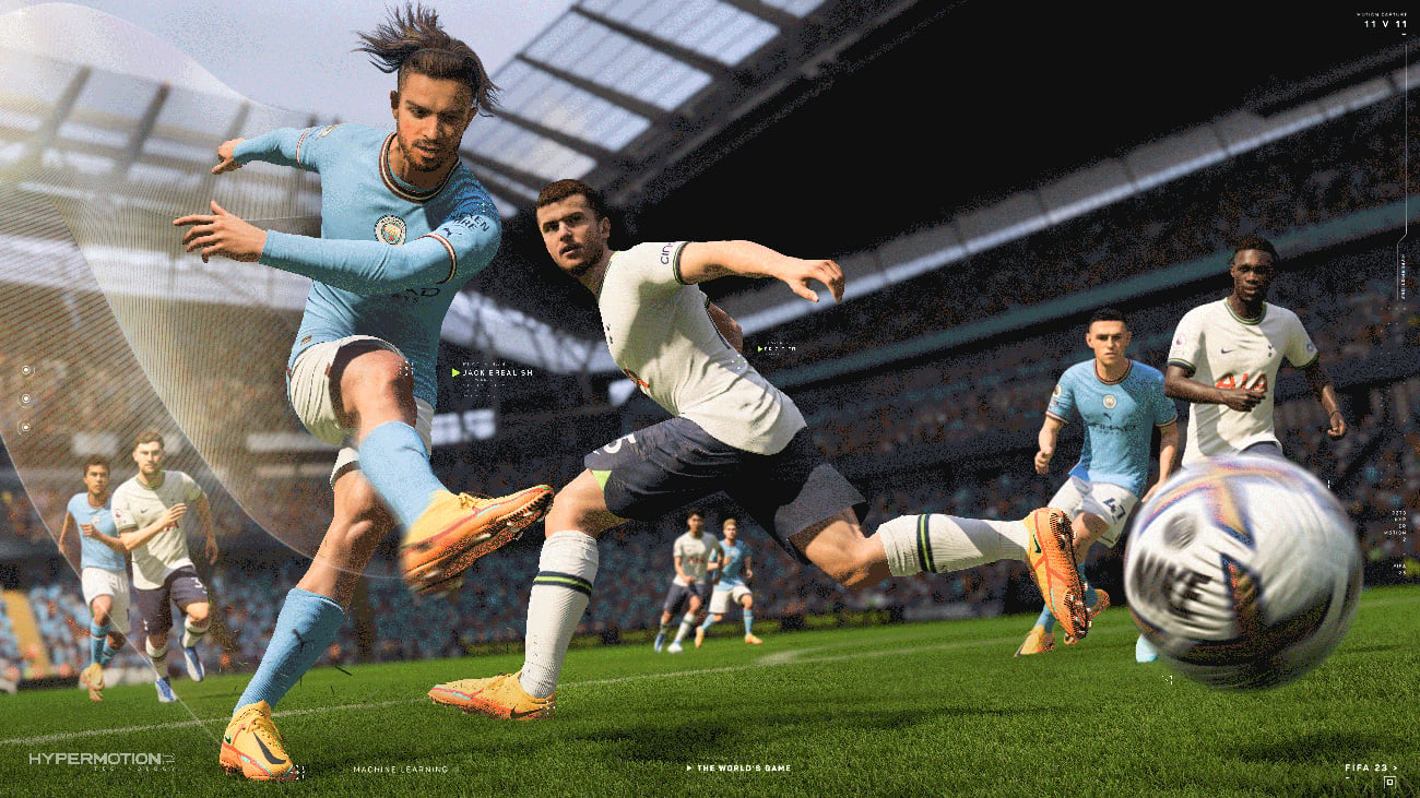 Zrzut ekranu z gry FIFA 23