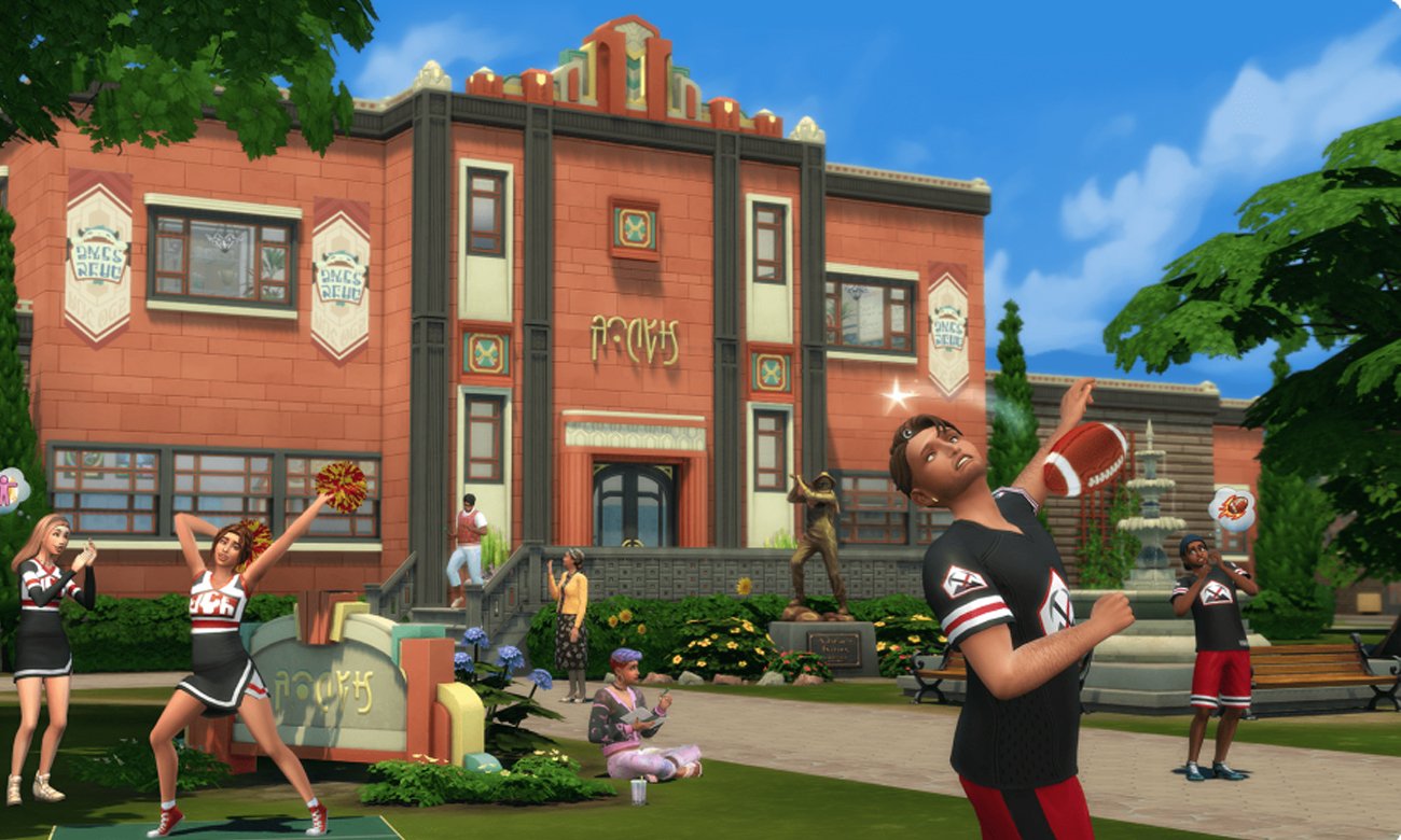 Zrzut ekranu z dodatku Licealne lata do gry The Sims 4