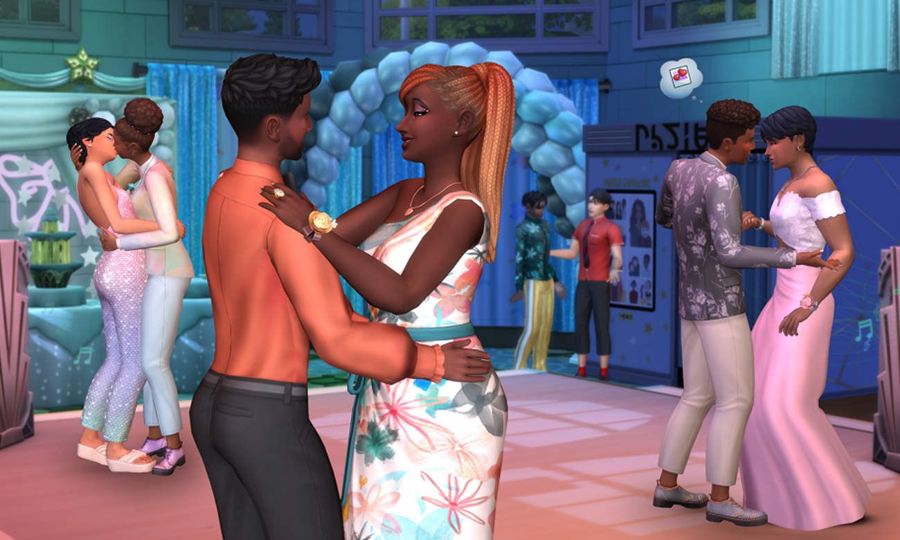 Zrzut ekranu z dodatku Licealne lata do gry The Sims 4