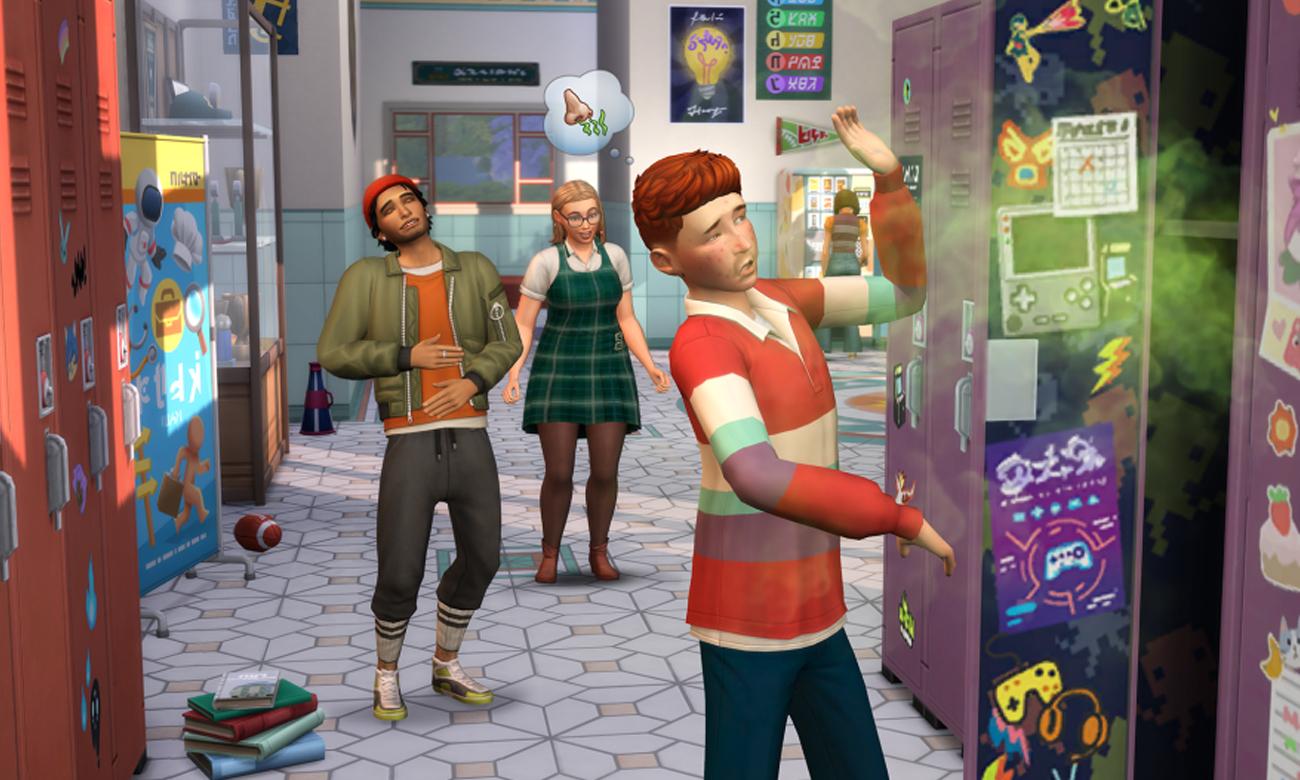Zrzut ekranu z dodatku Licealne lata do gry The Sims 4
