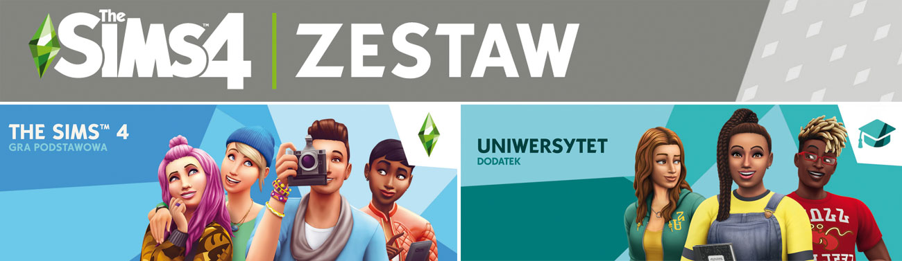 Zestaw The Sims 4 + Sims 4 Uniwersytet