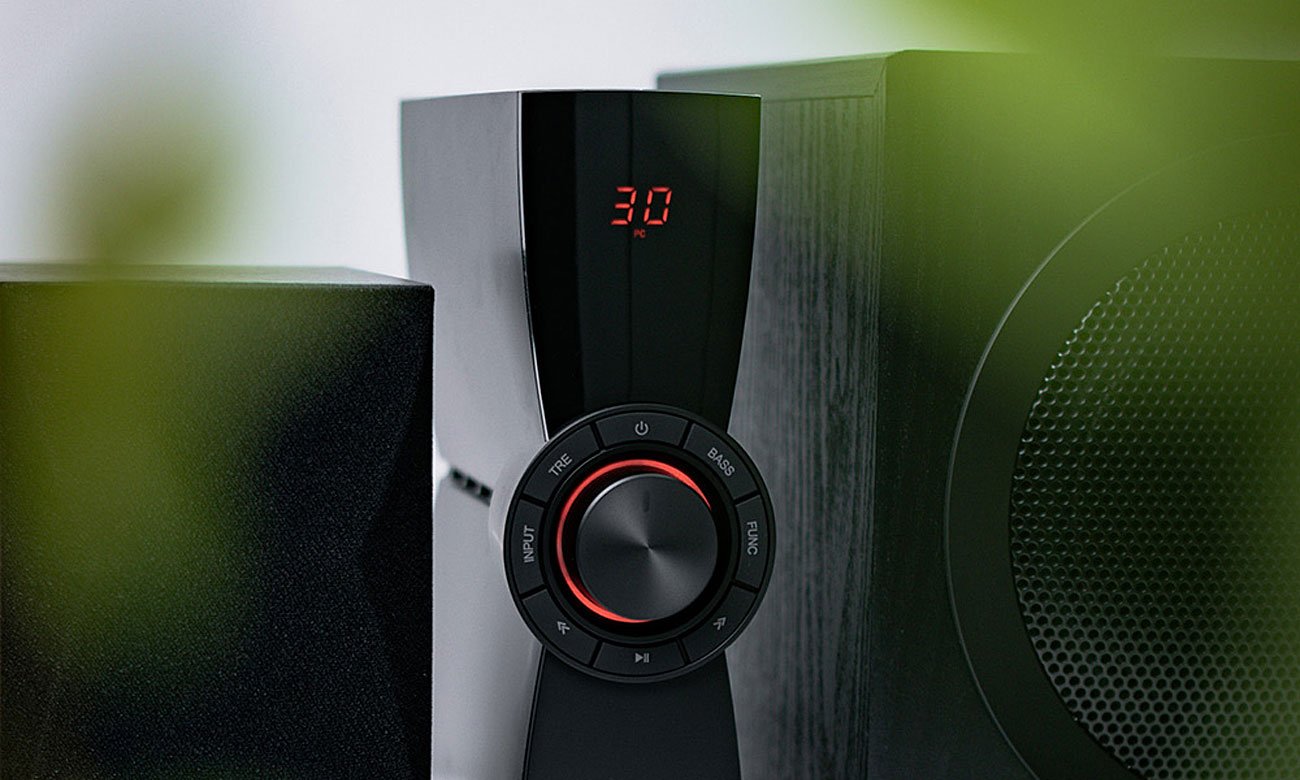 Edifier CX 7 czarne interfejs