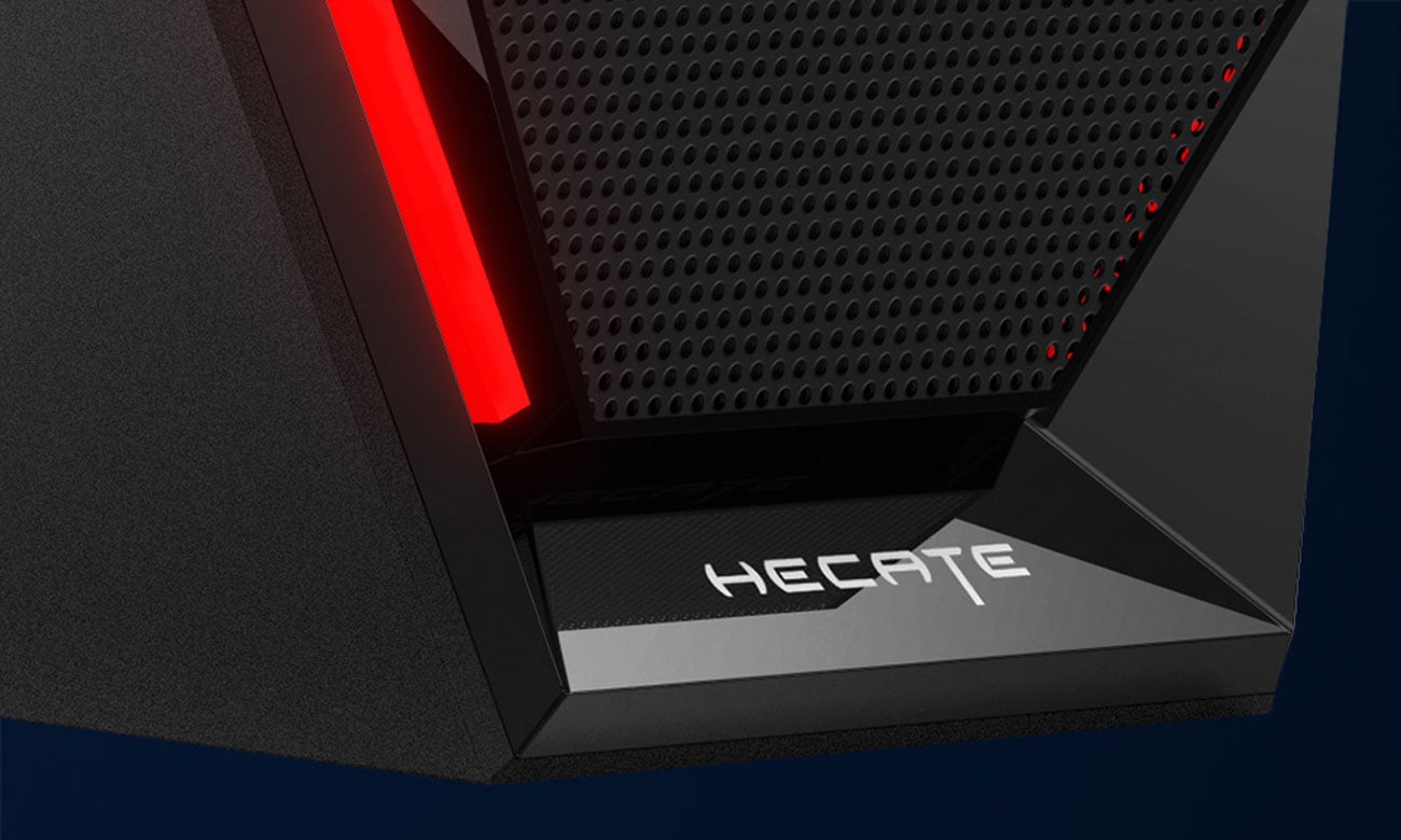 Edifier HECATE G1500 SE widok z przodu, podświetlenie