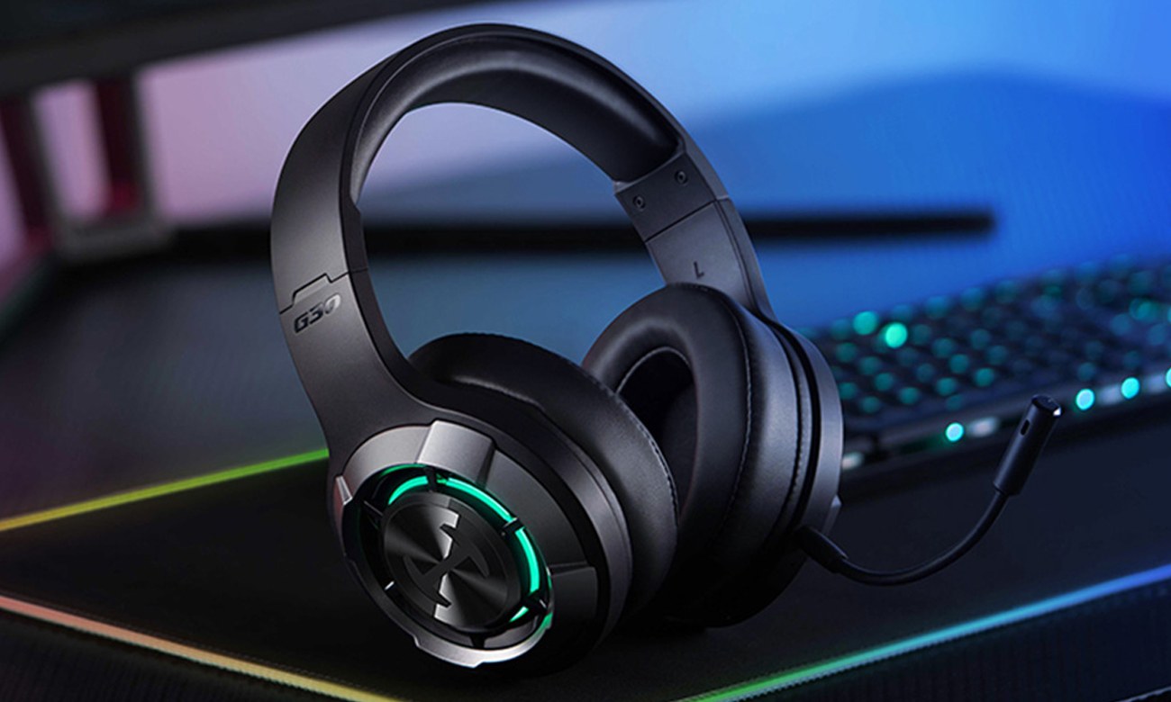 Słuchawki gamingowe Edifier G30S Czarne - Grafika lifestyle