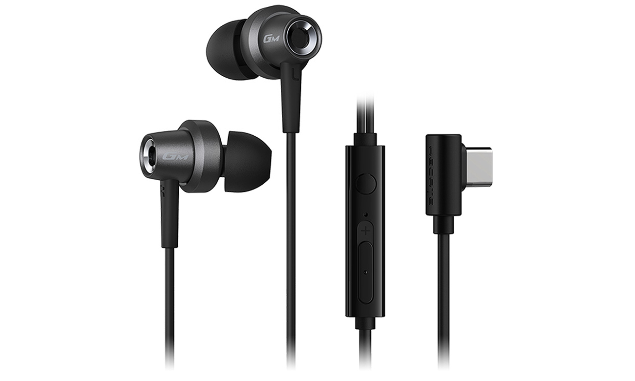 Słuchawki dokanałowe przewodowe Edifier HECATE GM260 Plus Czarne - Widok ogólny