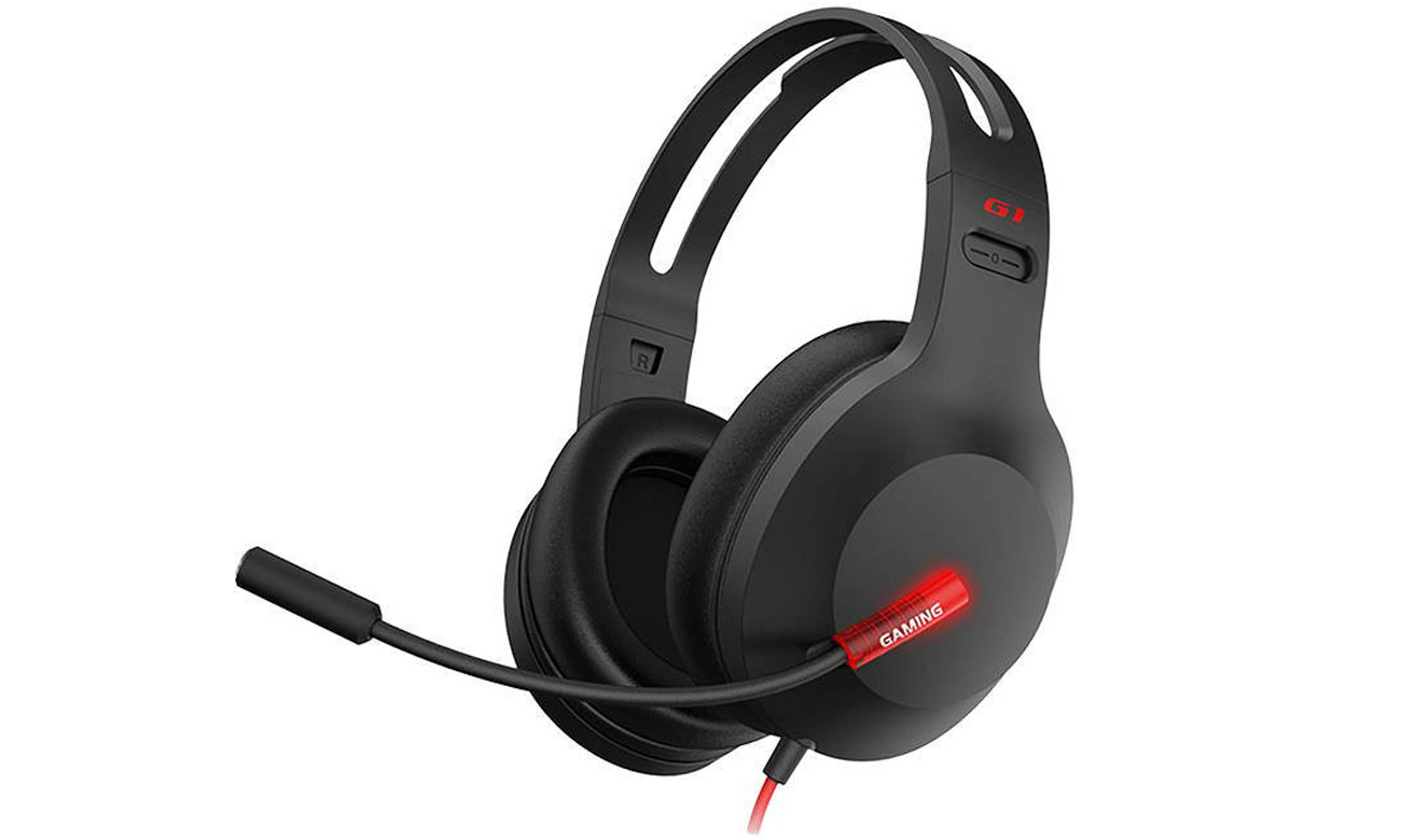 Zestaw słuchawkowy Edifier Hecate G1 Czarny - Widok z przodu pod kątem