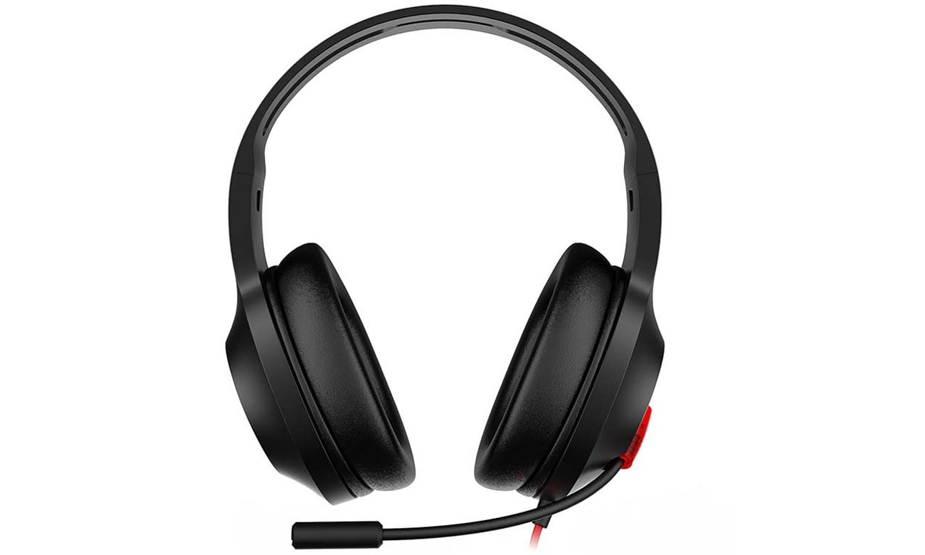 Zestaw słuchawkowy Edifier Hecate G1 Czarny - Widok z przodu, budowany mikrofon