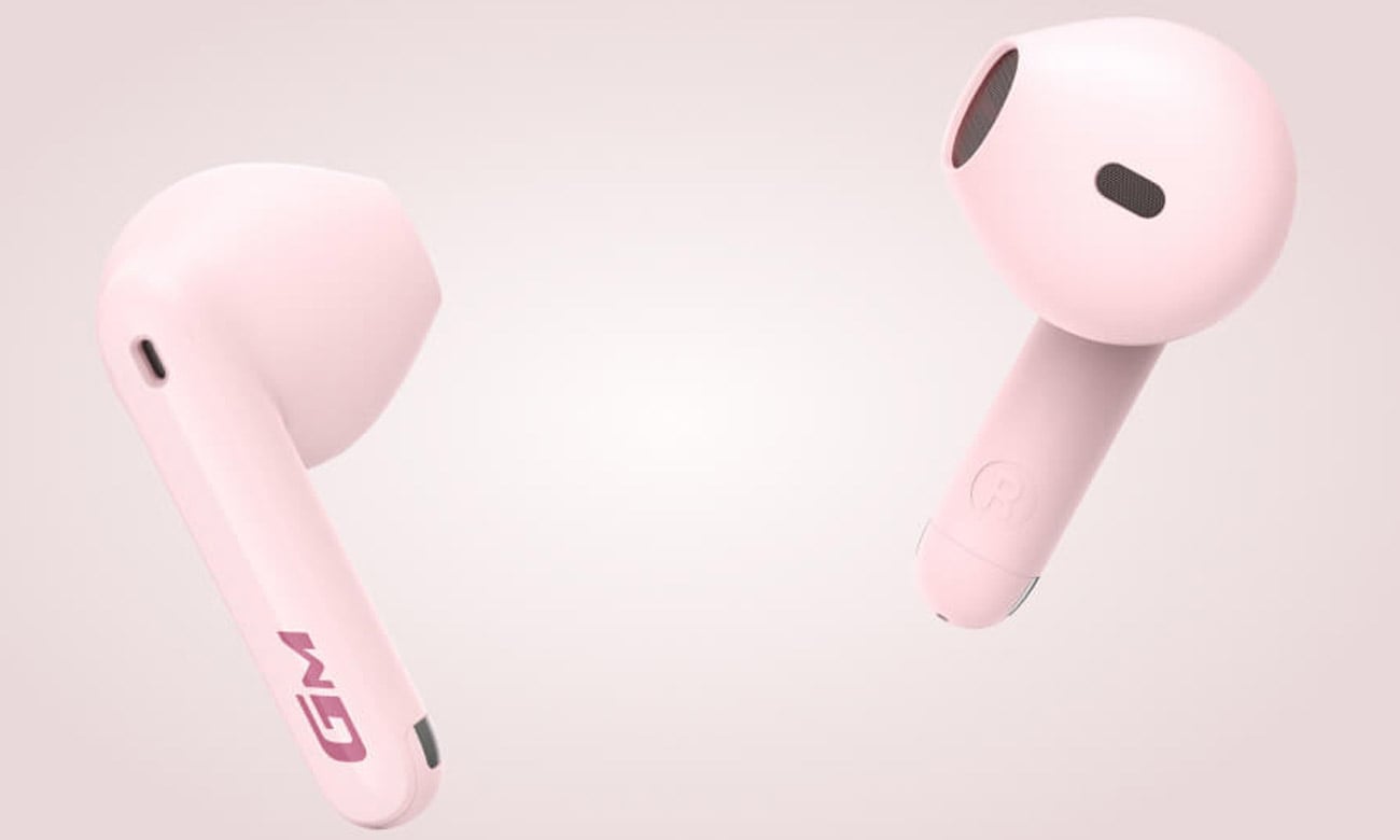 Słuchawki bezprzewodowe Edifier HECATE GM3 Plus Różowe - Widok lewej i prawej słuchawki