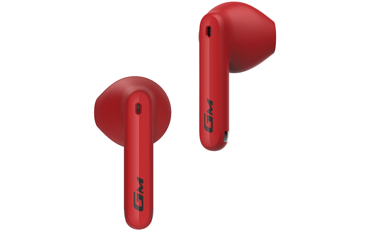 Słuchawki bezprzewodowe Edifier HECATE GM3 Plus Czerwone - Widok lewej i prawej słuchawki