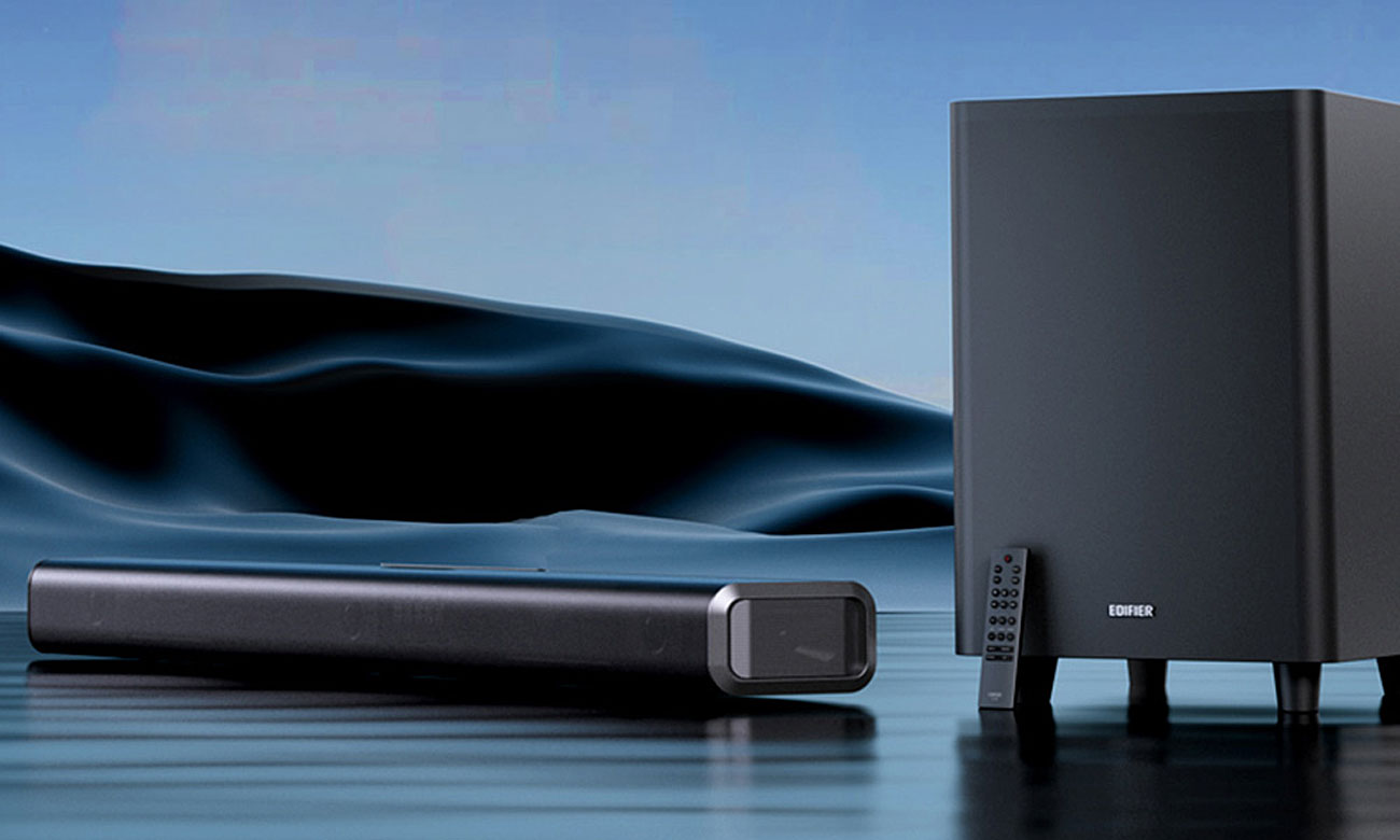 Edifier Soundbar B700 szary pilot w zestawie