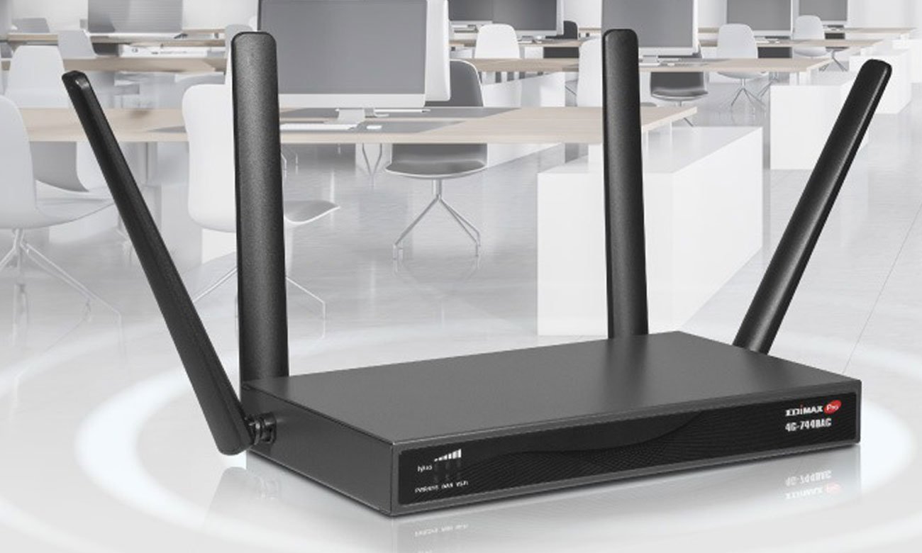 Router Edimax 4G-7449AC 4G LTE AC1200 Wi-Fi 5 - Grafika z tłem