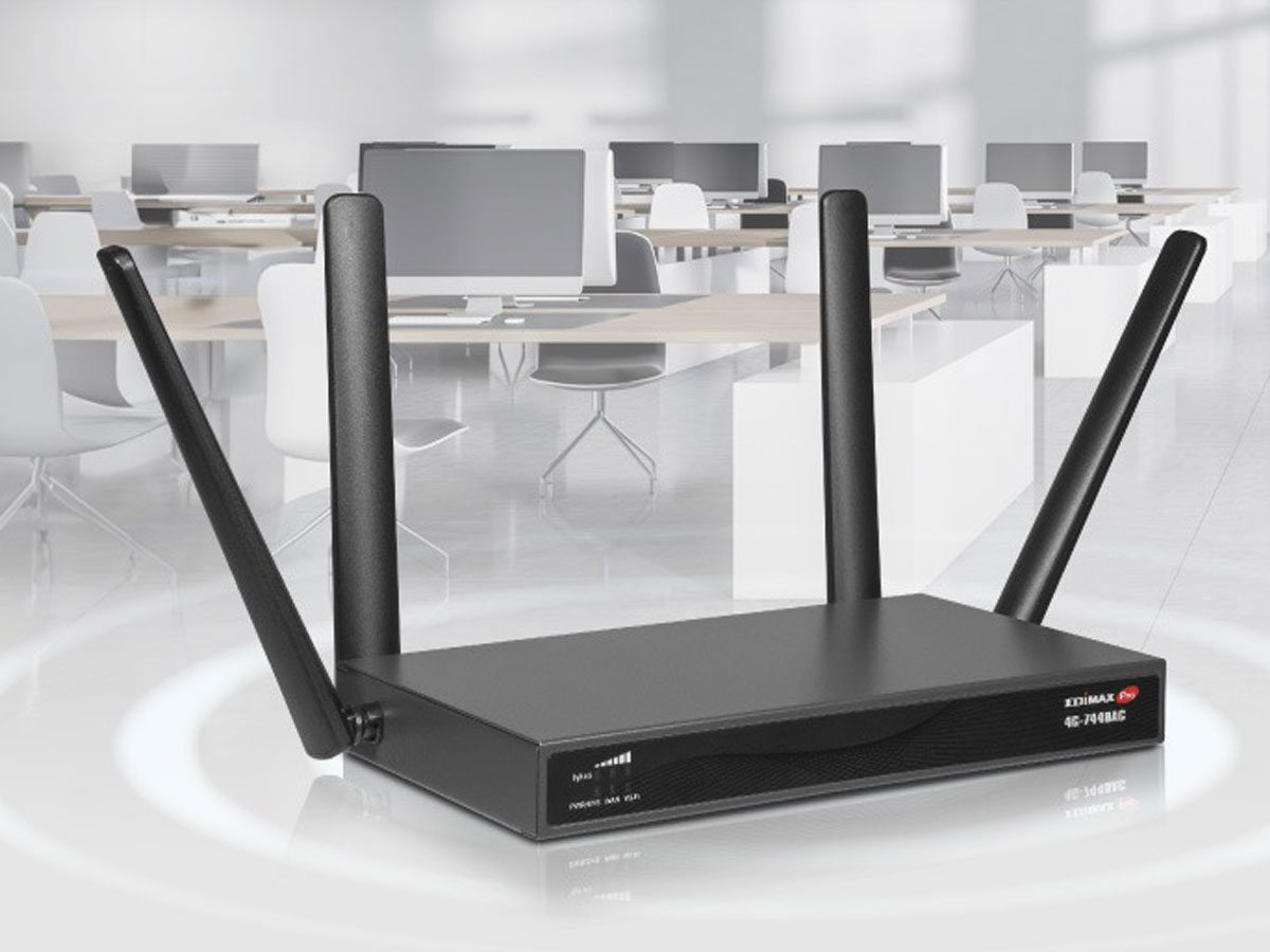 Router Edimax 4G-7449AC 4G LTE AC1200 Wi-Fi 5 - Grafika z tłem