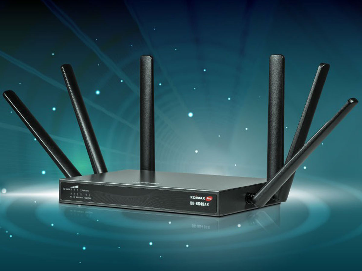 Router Edimax 5G-8649AX 5G NR AX1800 Wi-Fi 6 - Grafika z tłem