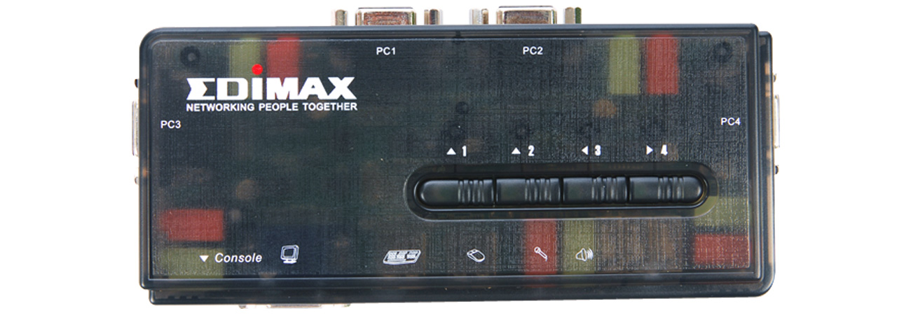 Przełącznik KVM Edimax EK-UAK4 prosta obsługa