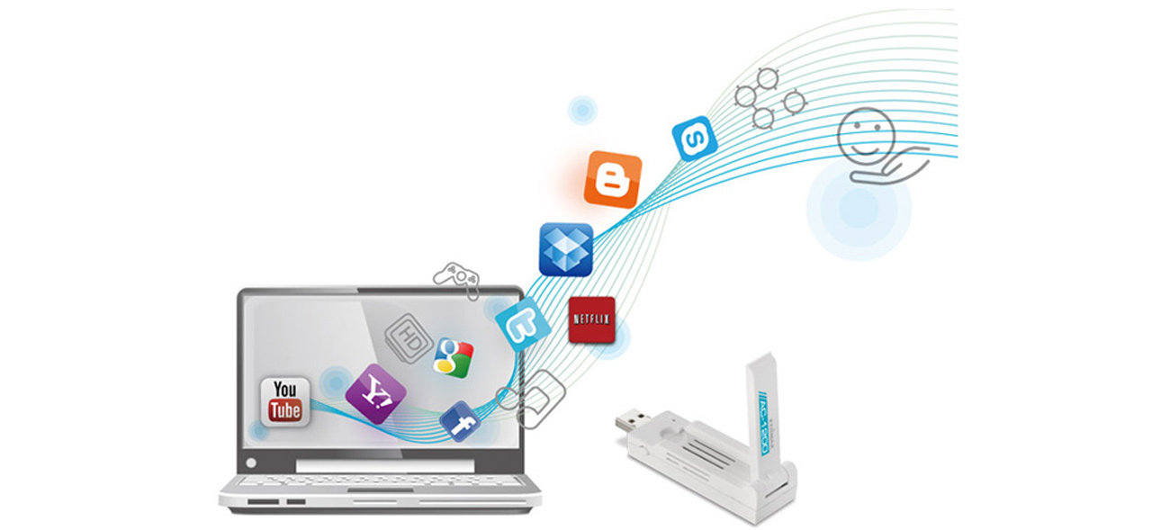 Karta sieciowa USB Edimax USB 3.0 a/b/g/n/ac 1200Mb/s DualBand EW-7822UAC