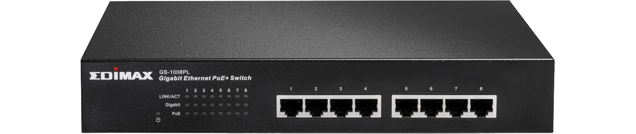 Switch Edimax 8p GS-1008PL (8x100/1000Mbit PoE)