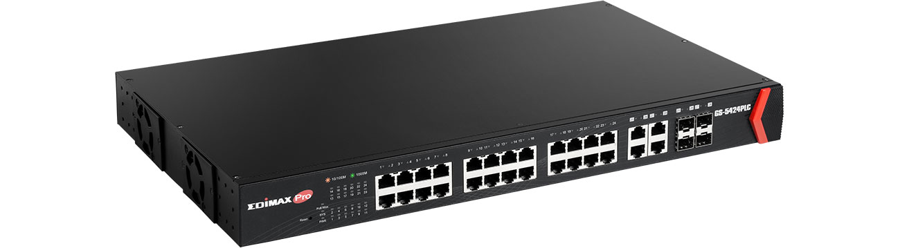Switch Edimax 24p GS-5424PLC 24x10/100/1000Mbit 4xCombo SFP