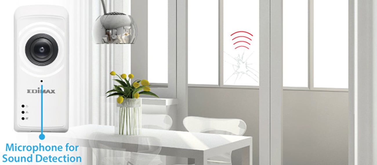 Kamera Edimax IC-5150W wykrywanie dźwięku