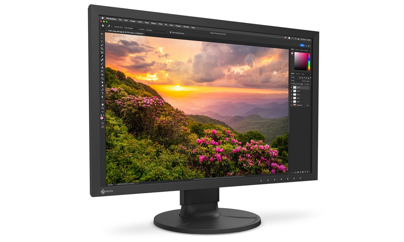 Eizo ColorEdge CS2400S widok z przodu pod kątem