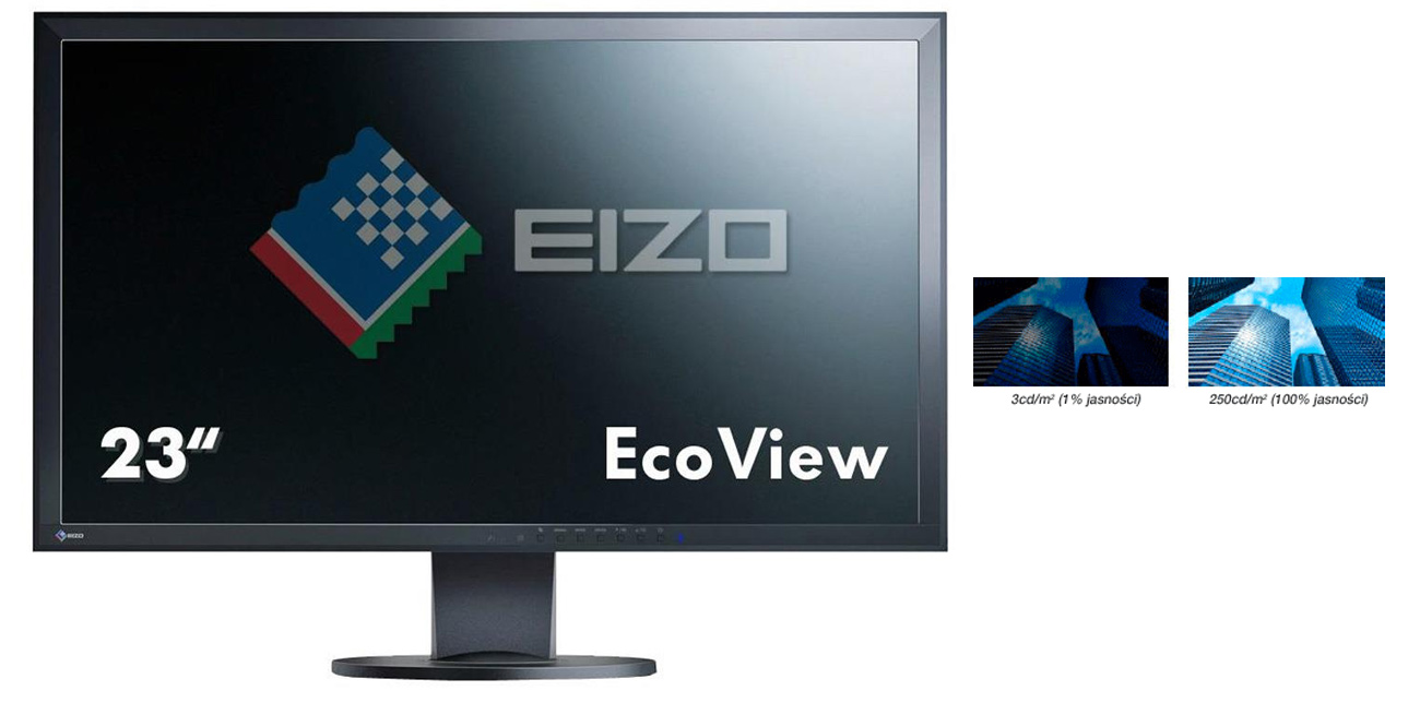 Eizo EV2316WFS3-BK niska jasność ekranu