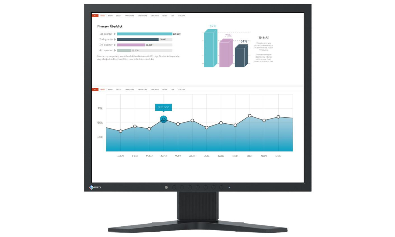 Eizo S1934H-BK Widok Z Przodu