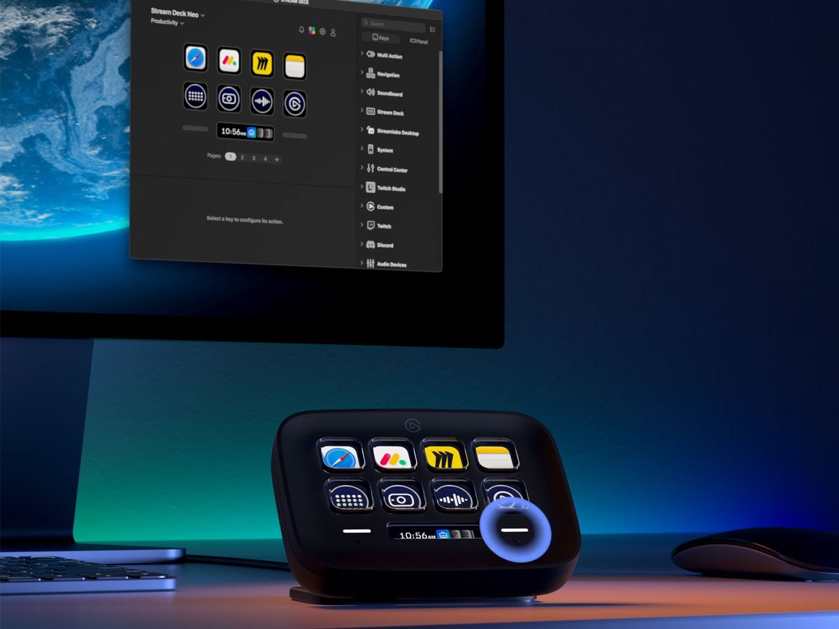 Elgato Stream Deck Neo Black - Grafika lifestyle