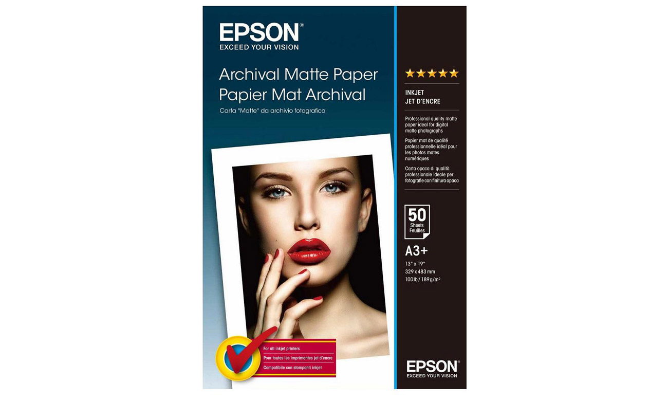 Verpackung des Epson Archival Matte Paper A3+