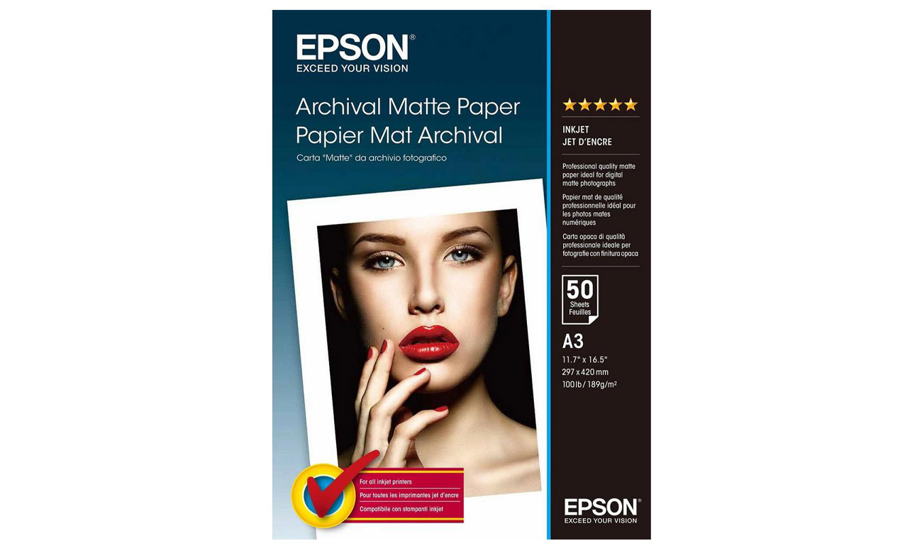 Archival Matte Papier A3 189g/m² (50 Blatt)